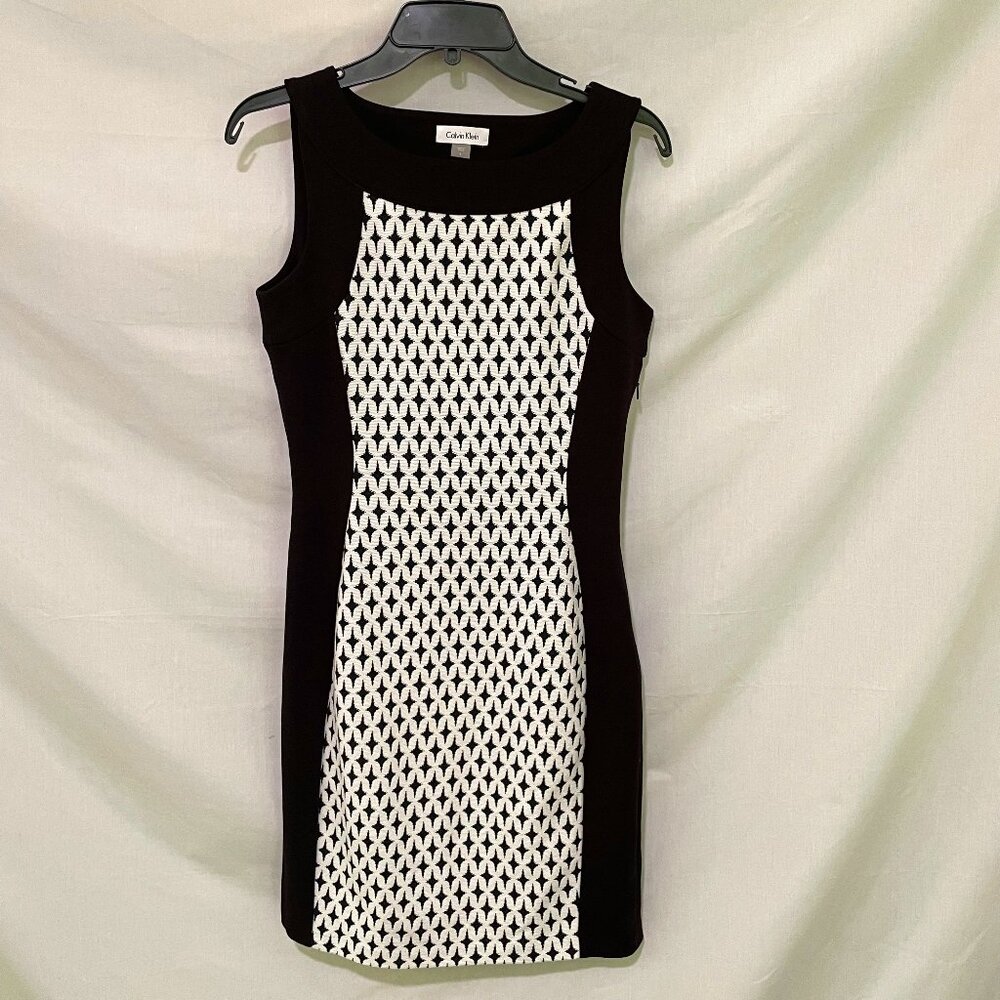 Calvin Klein Monochrome Sleeveless Dress
